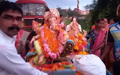 khed ganpati visarjan